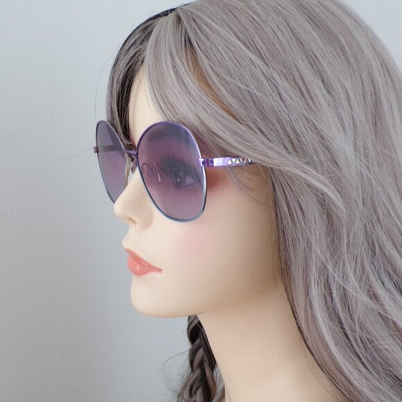 Swarovski Crystal Detail Ombre Butterfly Shades, Round Gradient Violet SK0368 main image 4